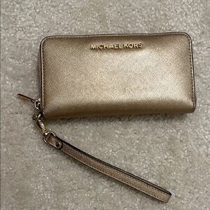 Michael Kors Metallic Gold Wallet